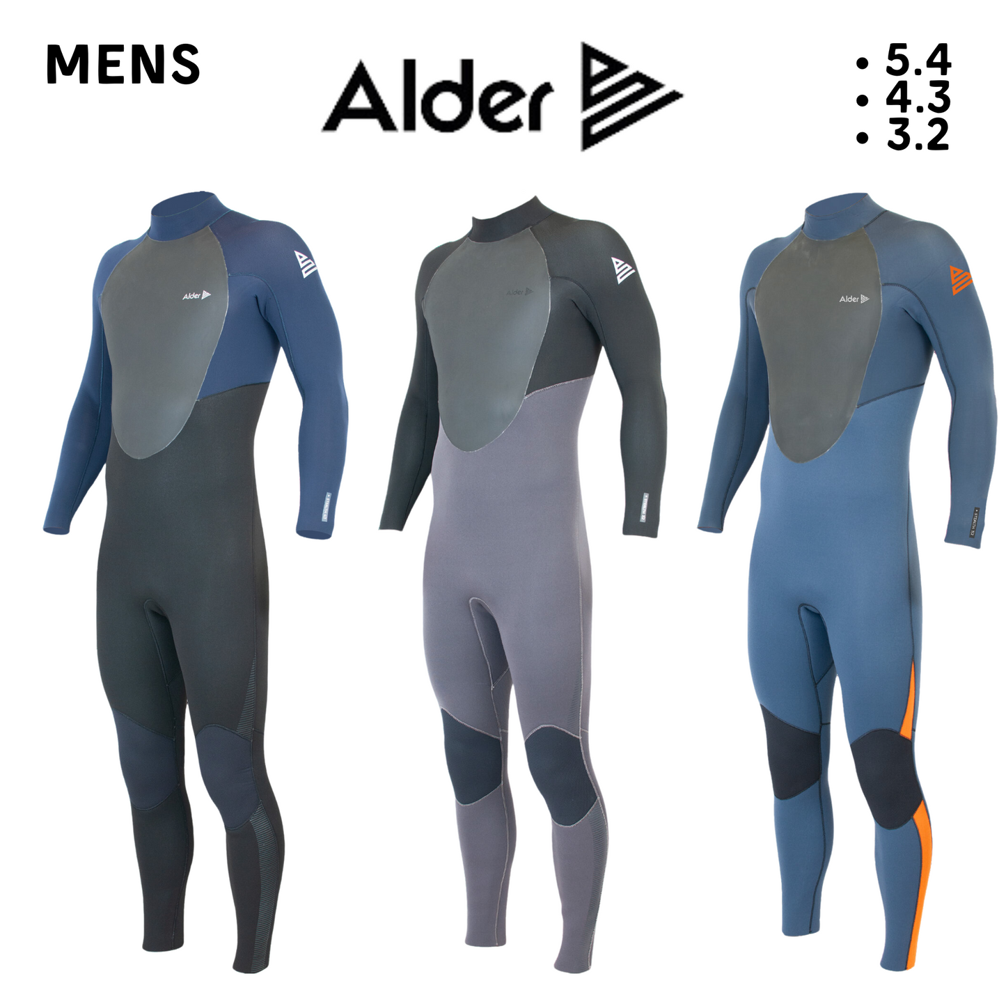 ALDER Stealth Wetsuit Range - Men's (3.2)