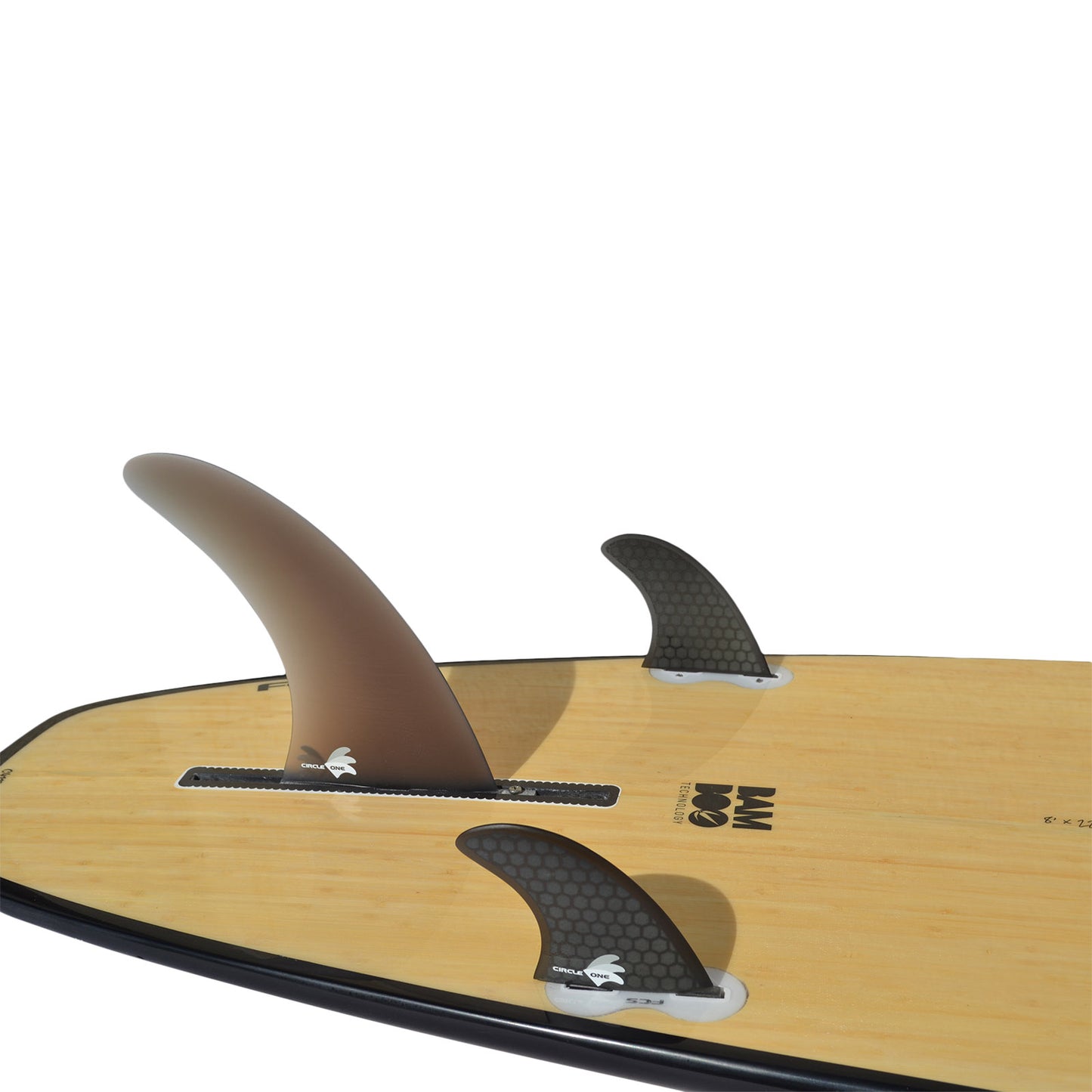 CIRCLE ONE Surfboard 8' Bamboo Mini Mal Squash Tail (+FREE FCS Fins)