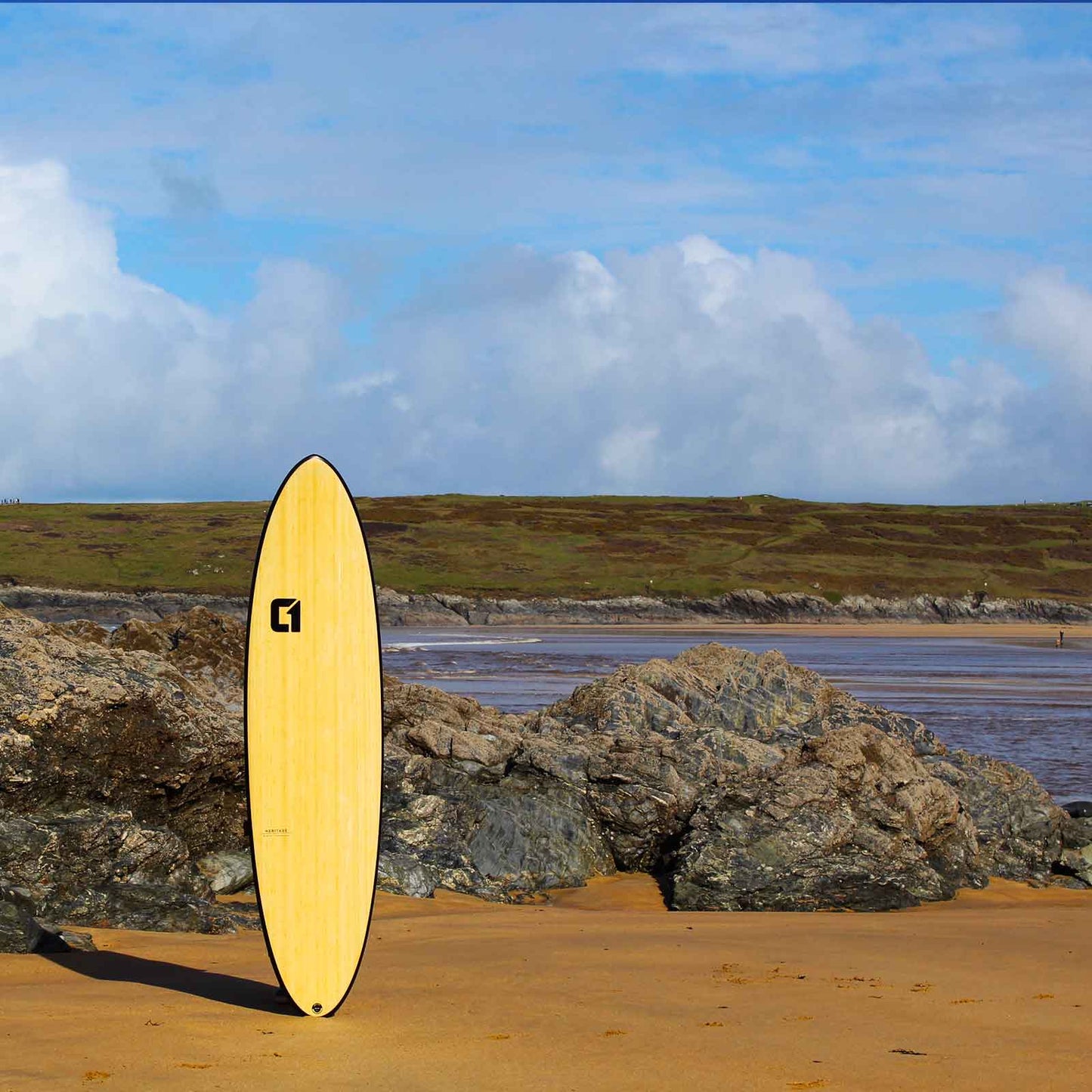CIRCLE ONE Surfboard 8' Bamboo Mini Mal Squash Tail (+FREE FCS Fins)
