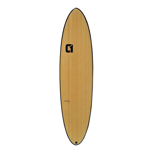 CIRCLE ONE Surfboard 7'6" Bamboo Mini Mal Round Pin (+FREE FCS Fins)