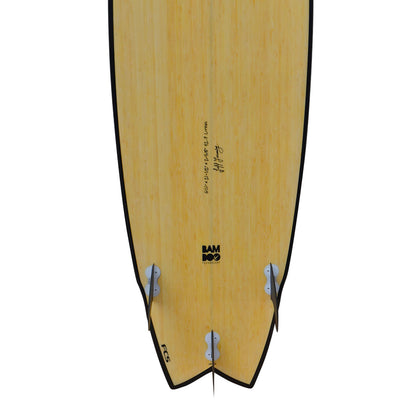 CIRCLE ONE Surfboard 6'11" Bamboo Swallow Tail Funboard Tri-Fin (+FREE FCS Fins)