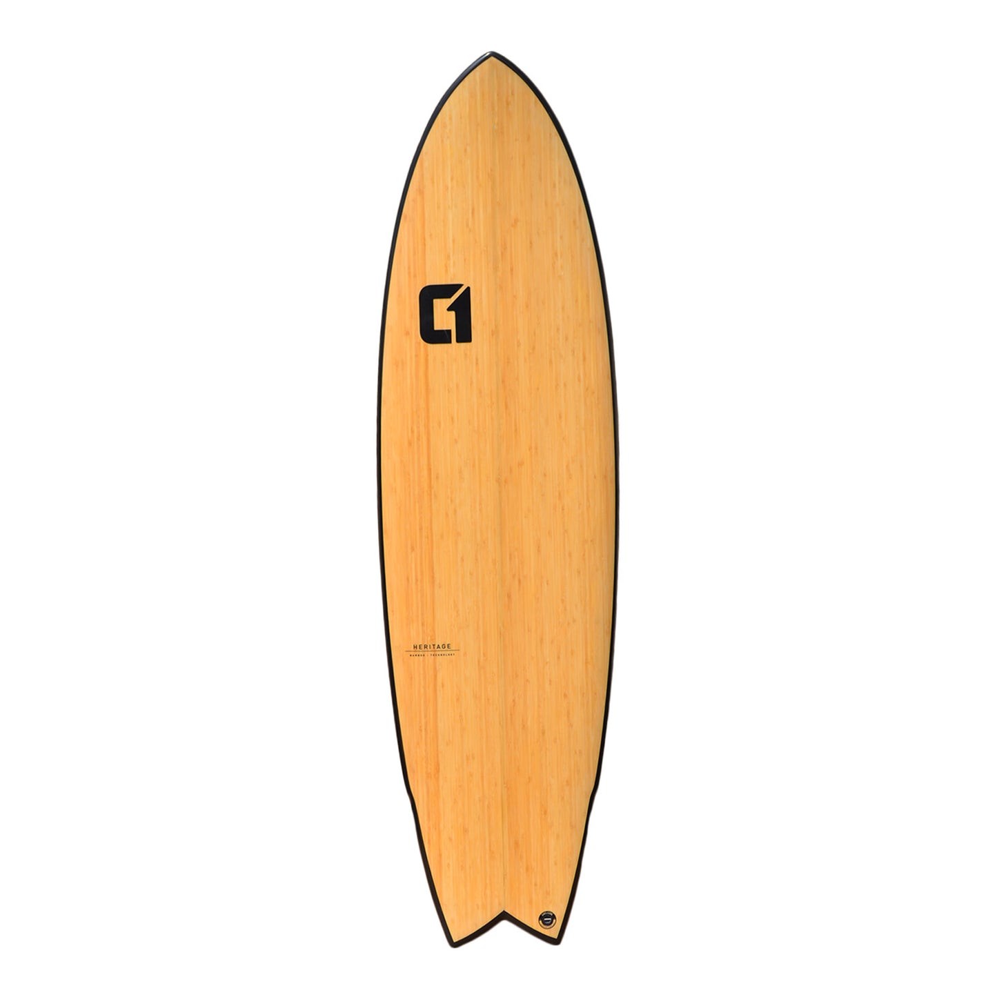 CIRCLE ONE Surfboard 6'6" Shortboard Bamboo Swallow Tail Thruster (+FREE FCS Fins)