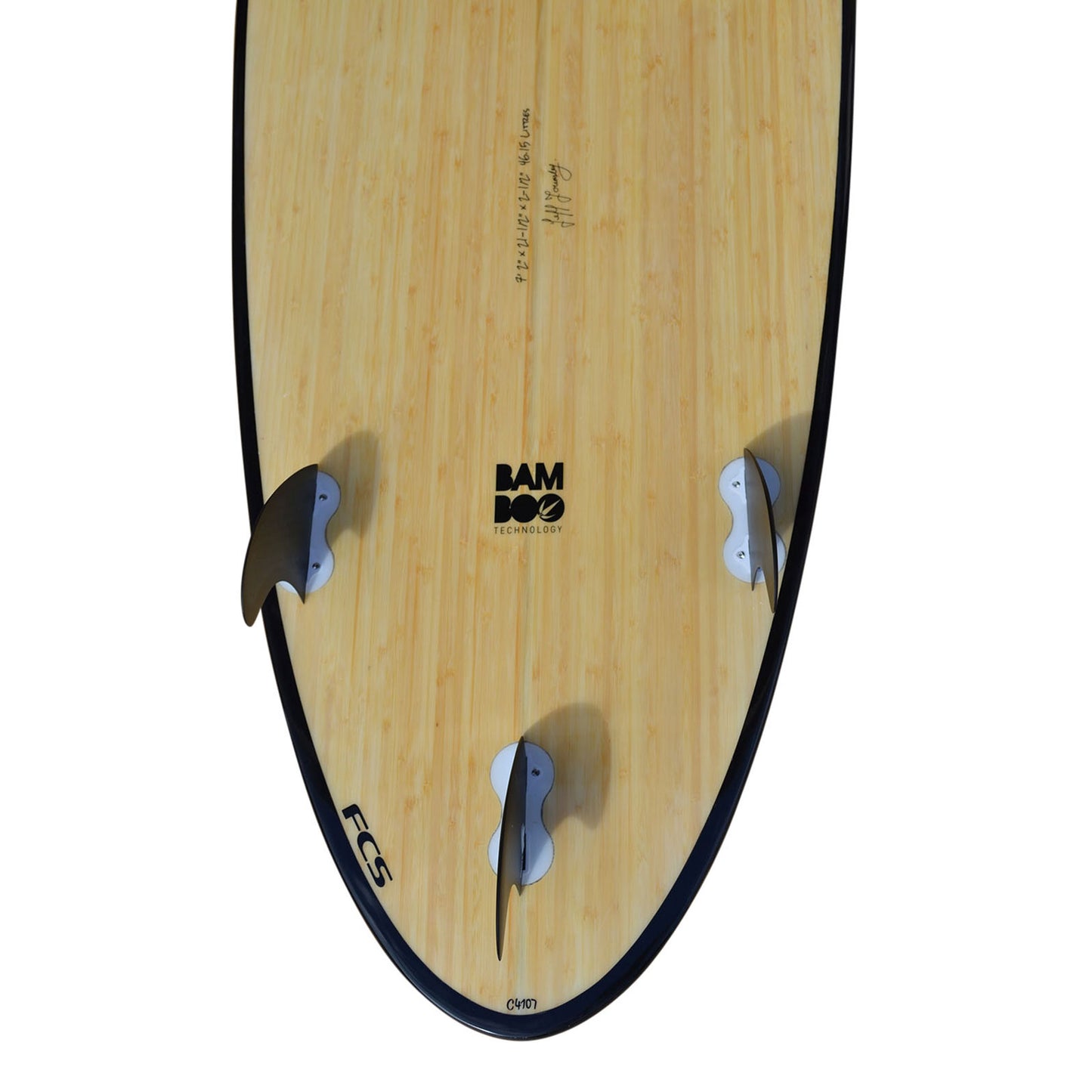 CIRCLE ONE Surfboard 7'2" Bamboo Mini Mal Round Tail (+FREE FCS Fins)