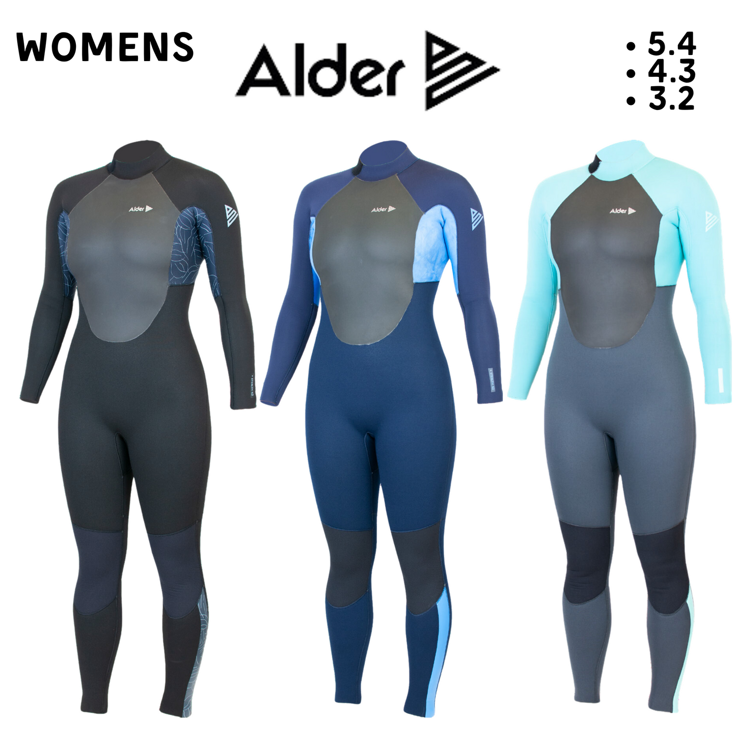 ALDER Stealth Wetsuit Range - Women's (4.3)