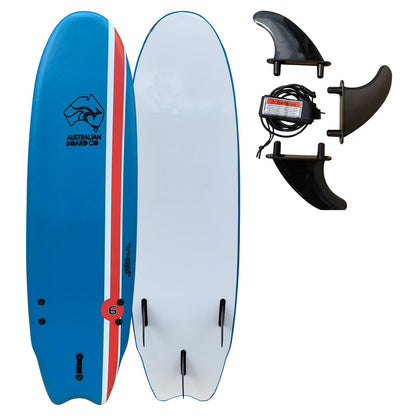 ABC 6ft Pulse Softboard Surfboard (+FREE Fins & Leash)