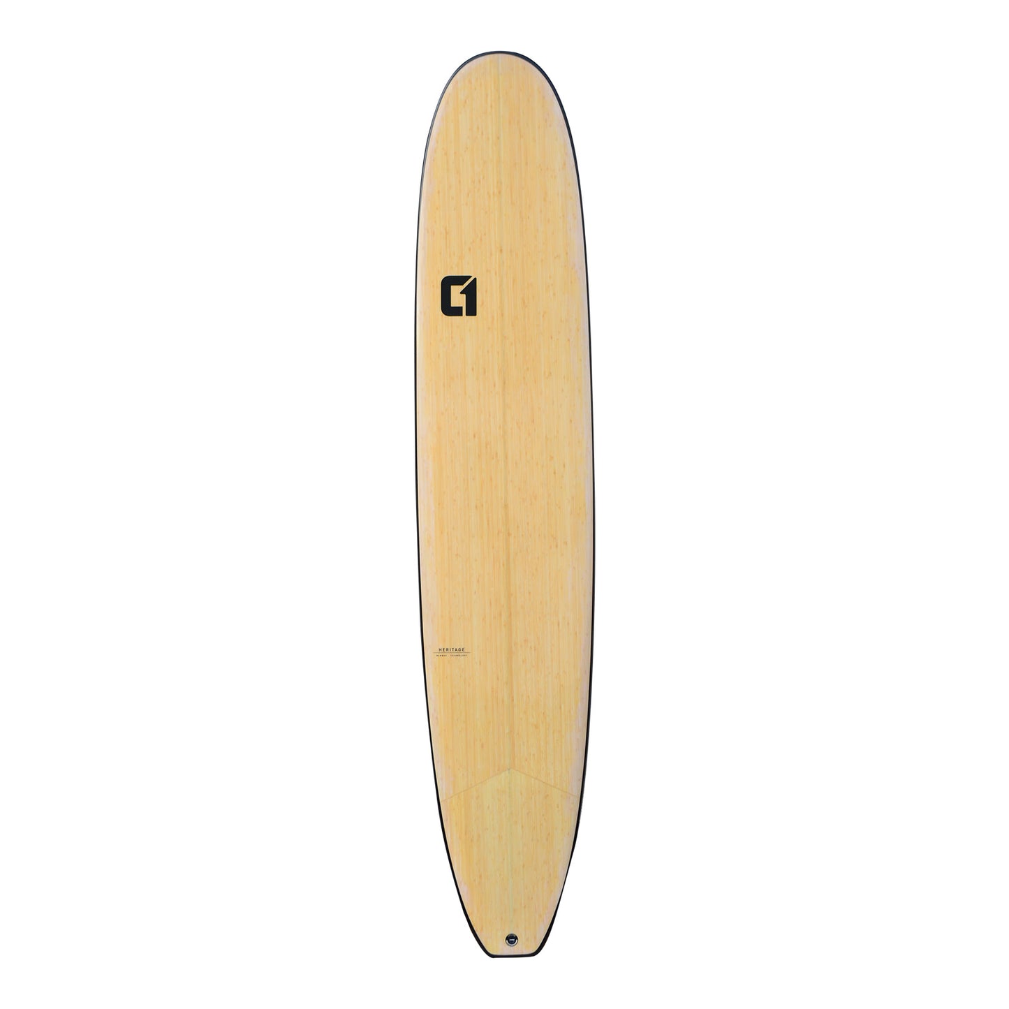 CIRCLE ONE 9'6" Longboard Surfboard Bamboo Noserider Round Pin (+FREE Premium Centre Fin)