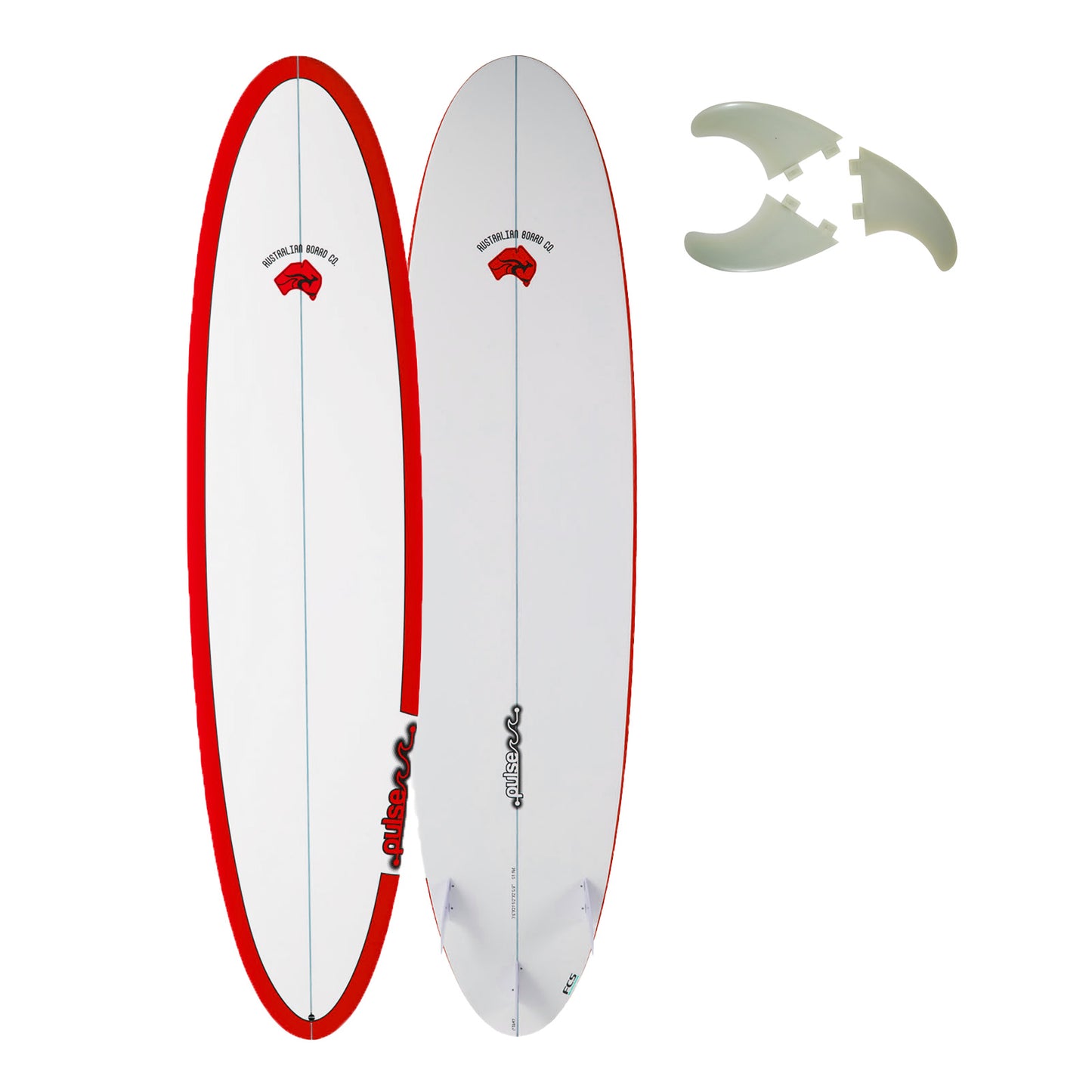 ABC Surfboard 7'6" Pulse Mini Mal (+FREE FCS Fins)