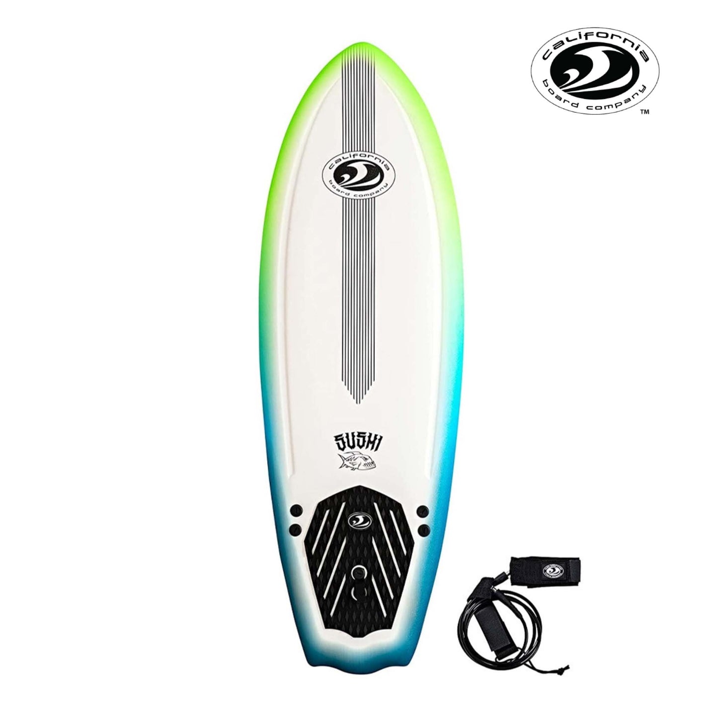 California Board Co Softboard 5'8 Sushi Fish (+FREE Fins & Leash)