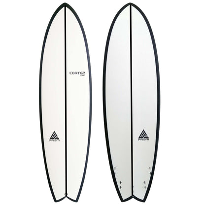 CORTEZ Prism Cubin 6'9" Surfboard Swallow Tail White (+FREE FCS 5 Fin Set)