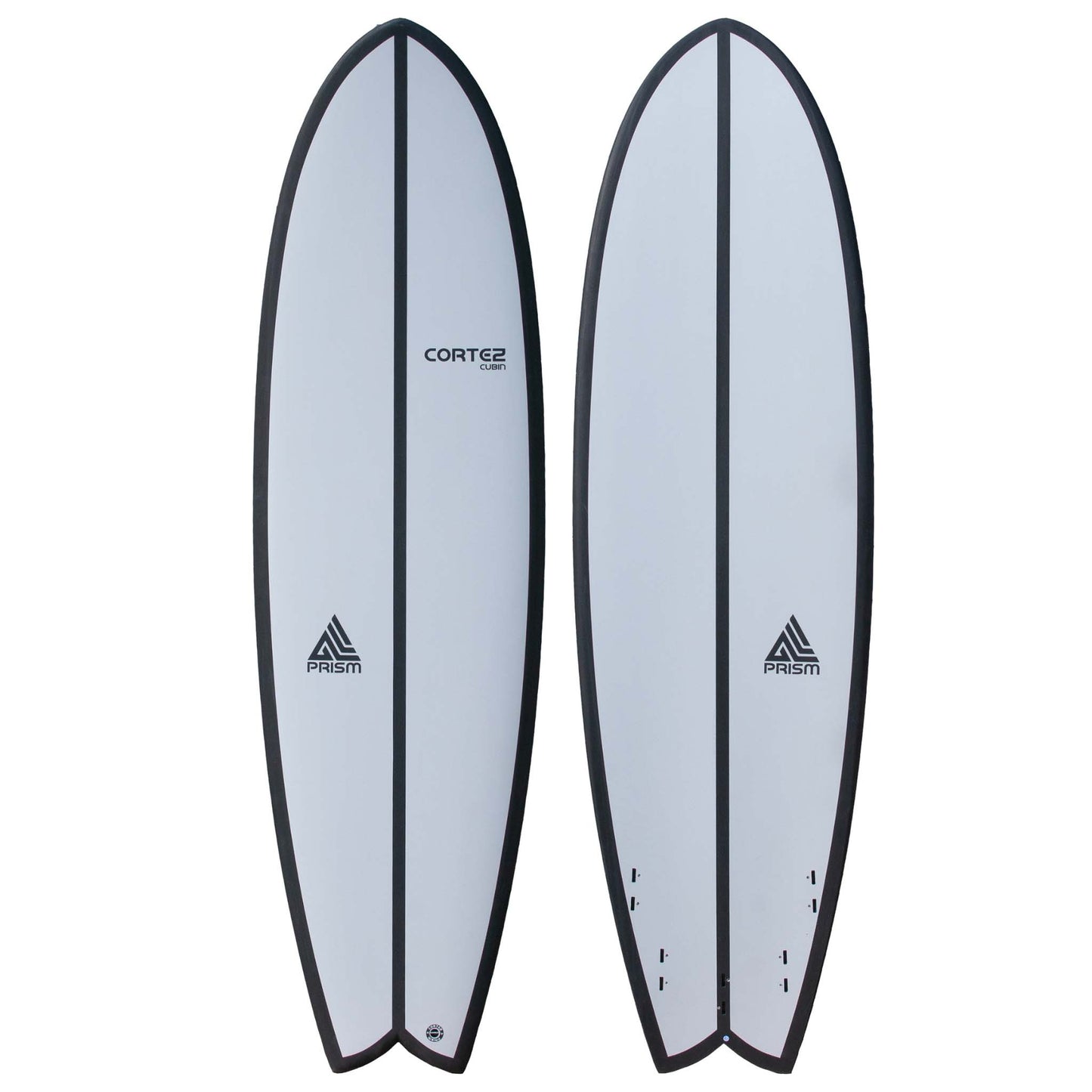 CORTEZ Prism Cubin 6'9" Surfboard Swallow Tail White (+FREE FCS 5 Fin Set)