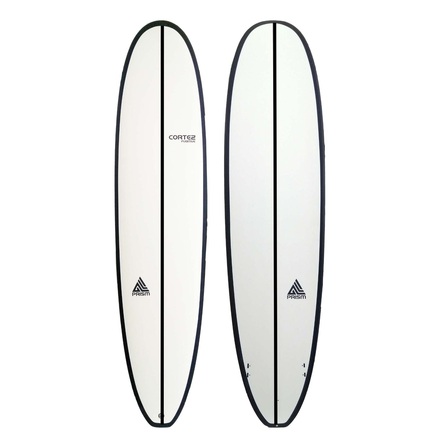 CORTEZ Prism Fugitive 7'6" Surfboard Squash Tail - White (+FREE FCS Fins)