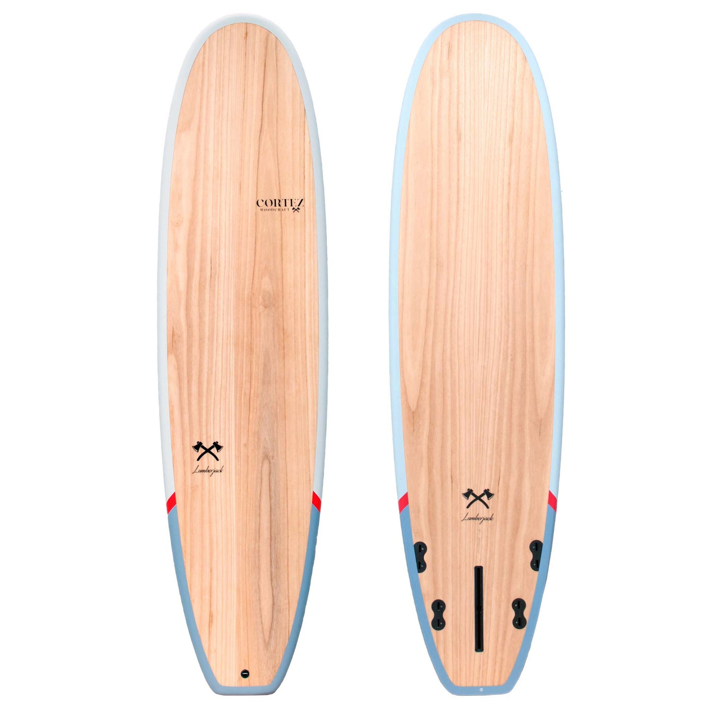 CORTEZ Woodcraft Surfboard Lumberjack Magic Egg (+FREE FCS Fins)