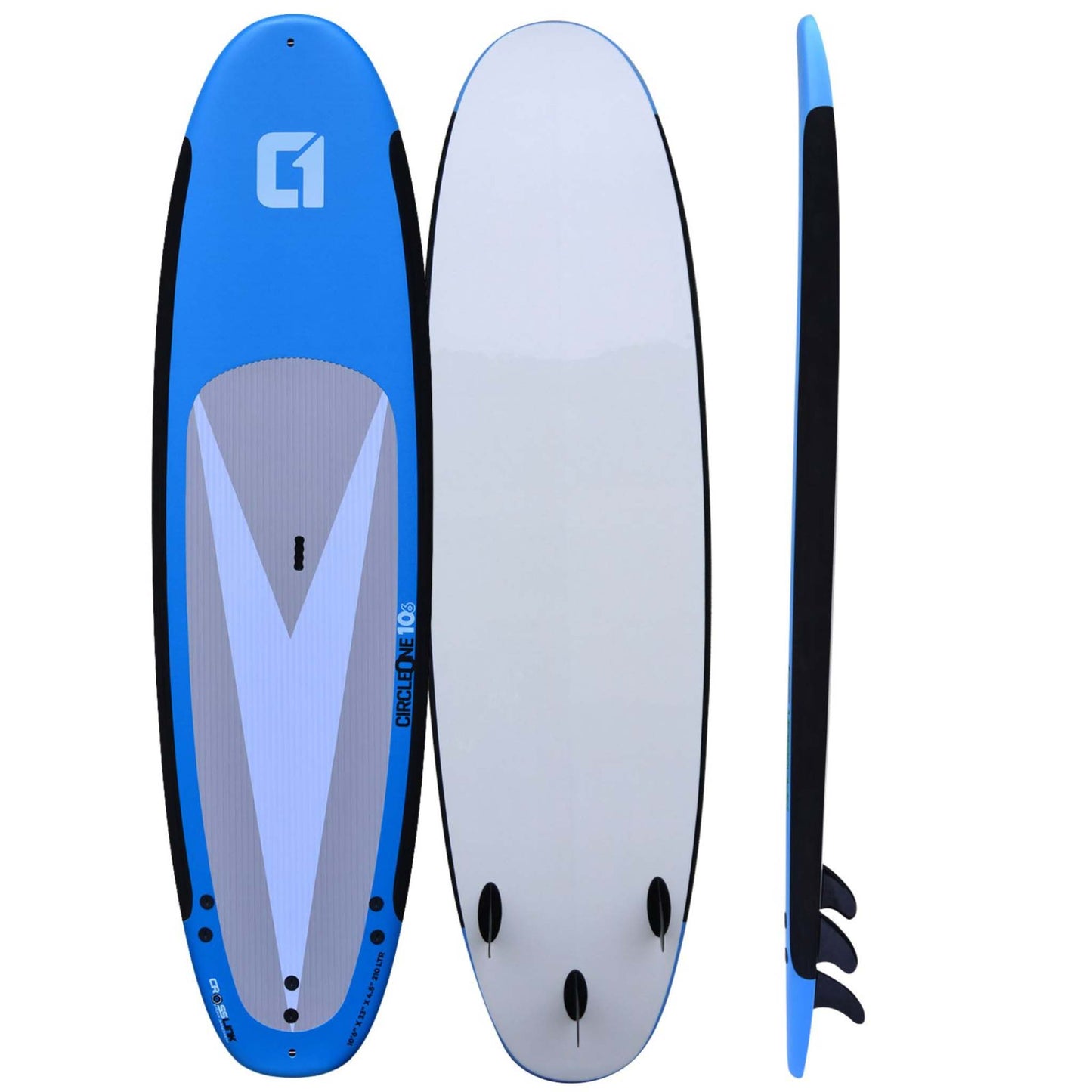 Paddleboard Stand Up Paddle (SUP) Soft Top  10'6" Circle One