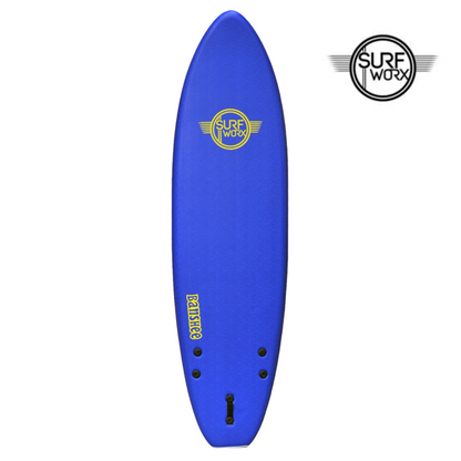 SURFWORX Softboard Surfboard Banshee Shortboard (+FREE Fins & Leash)