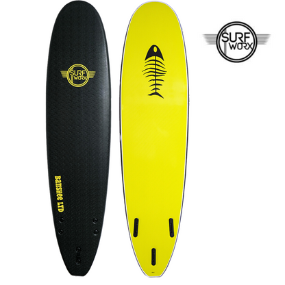 SURFWORX Softboard Surfboard Banshee Mini Mal (+FREE Fins & Leash)