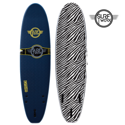 SURFWORX Softboard Surfboard Banshee Mini Mal (+FREE Fins & Leash)