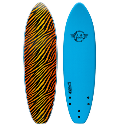 SURFWORX Hellcat Soft Surfboard (+FREE Safety Fins & Leash)