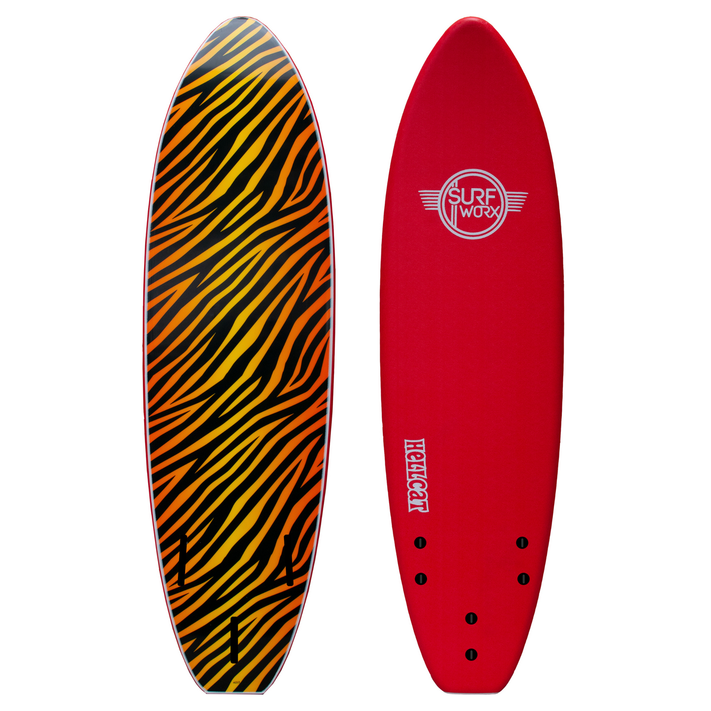 SURFWORX Hellcat Soft Surfboard (+FREE Safety Fins & Leash)