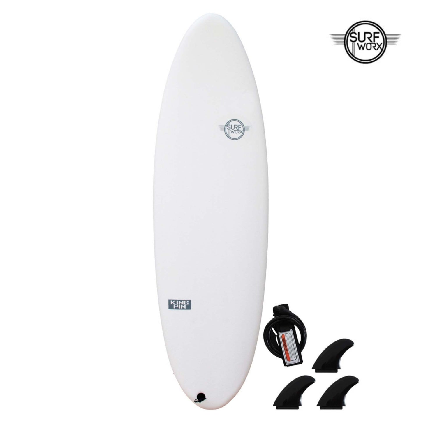 SURFWORX Softboard Pro Line King Pin 6'4" (+FREE Fins & Leash)