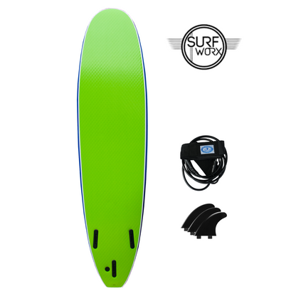 SURFWORX Softboard Surfboard Ribeye Mini Mal (+FREE Fins & Leash)