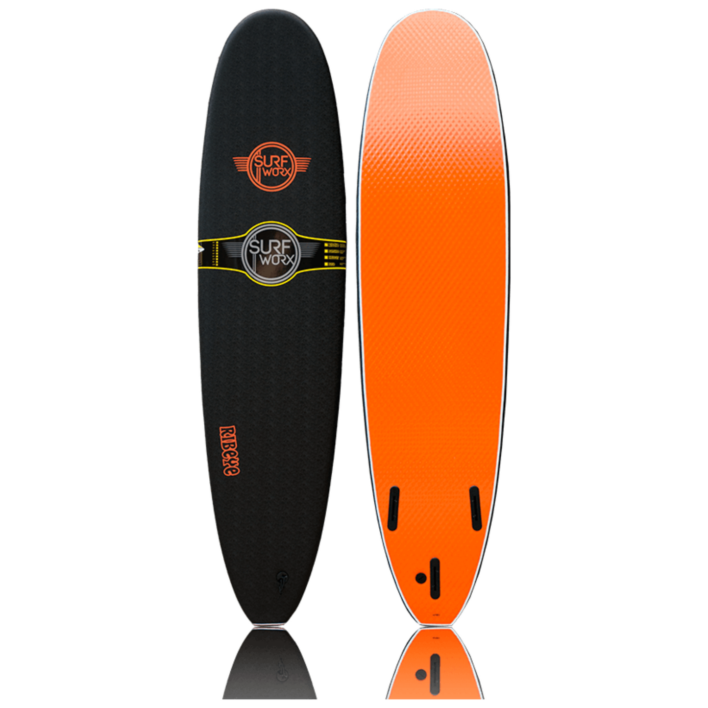 SURFWORX Softboard Surfboard Ribeye Mini Mal (+FREE Fins & Leash)