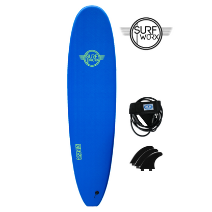 SURFWORX Softboard Surfboard Ribeye Mini Mal (+FREE Fins & Leash)