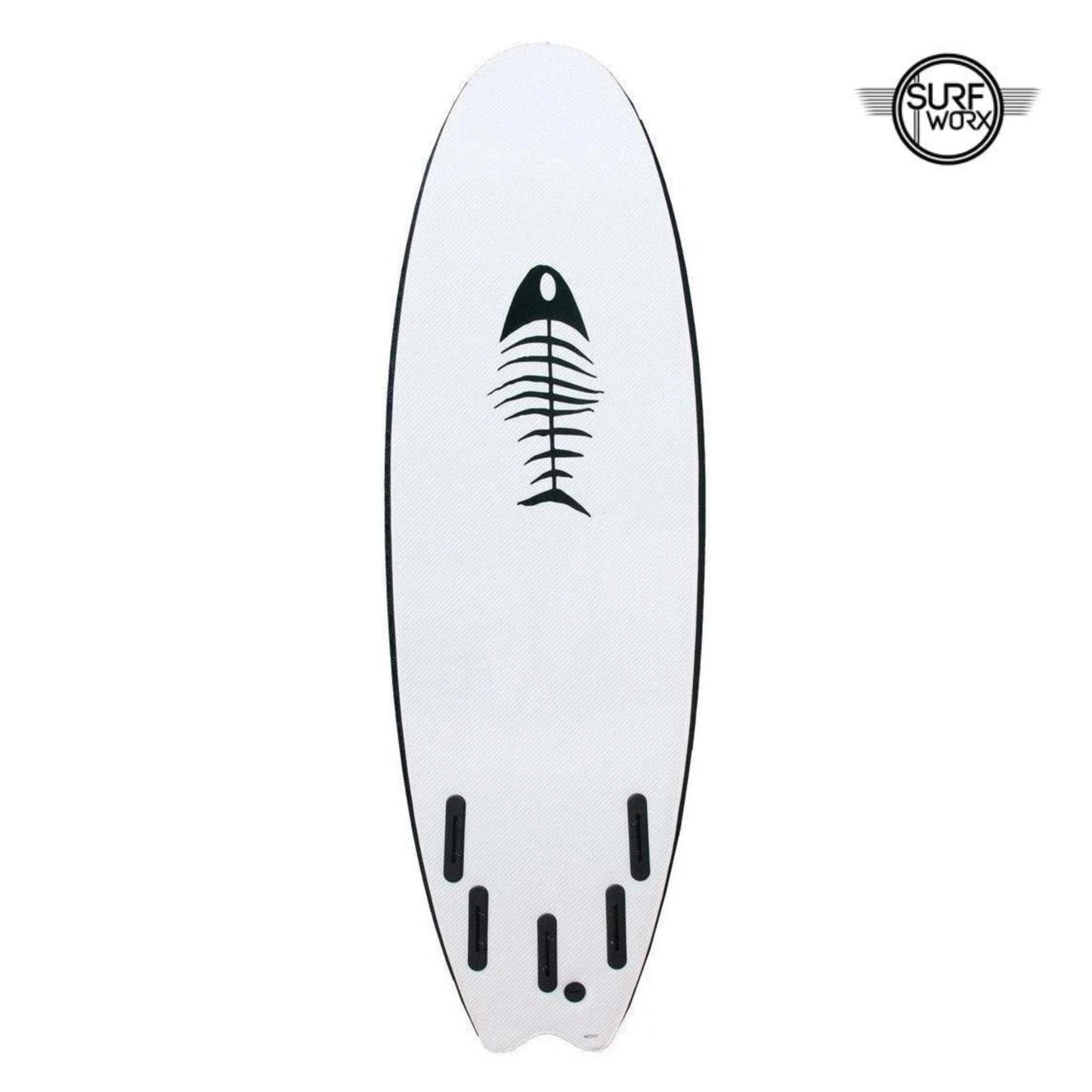 SURFWORX Softboard Pro Line Code 5 Fin Swallow Tail (+FREE Fins & Leash)