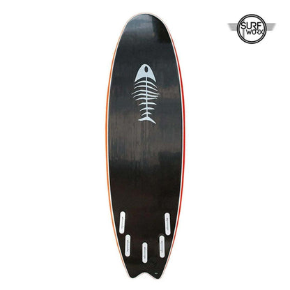 SURFWORX Softboard Pro Line Code 5 Fin Swallow Tail (+FREE Fins & Leash)