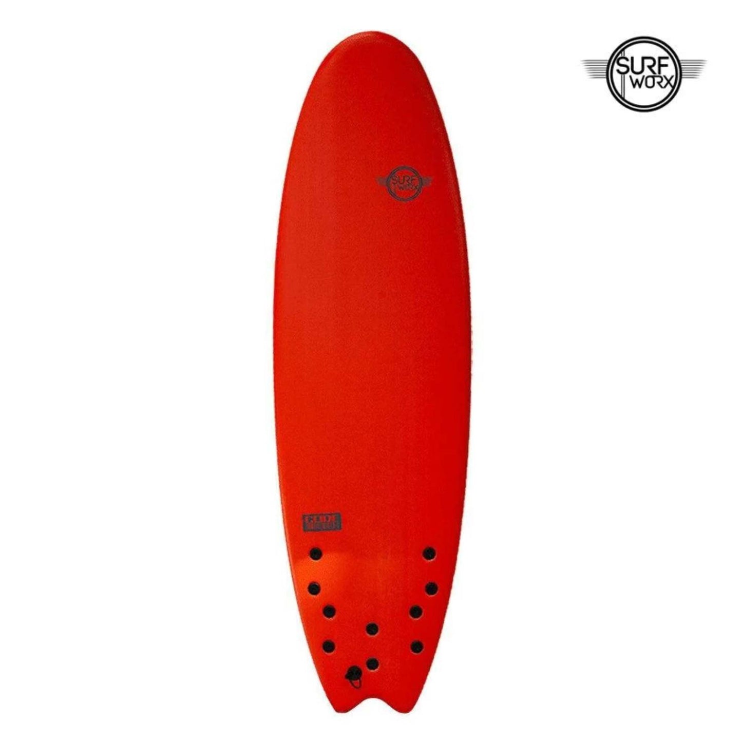 SURFWORX Softboard Pro Line Code 5 Fin Swallow Tail (+FREE Fins & Leash)