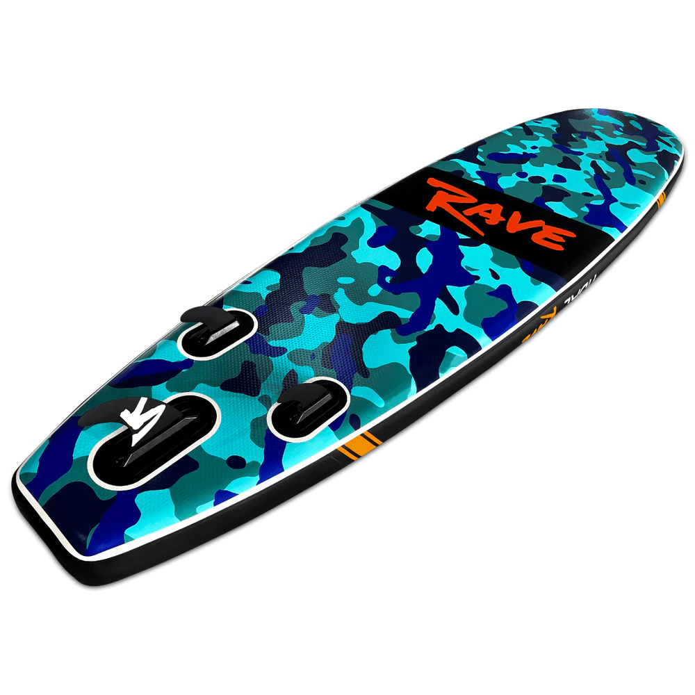 Tidal Rave Paddleboard 10'6" - Inflatable SUP Neon - Camo Design