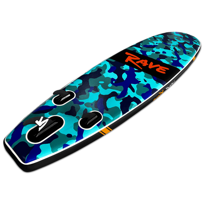 Tidal Rave Paddleboard 10'6" - Inflatable SUP Neon - Camo Design