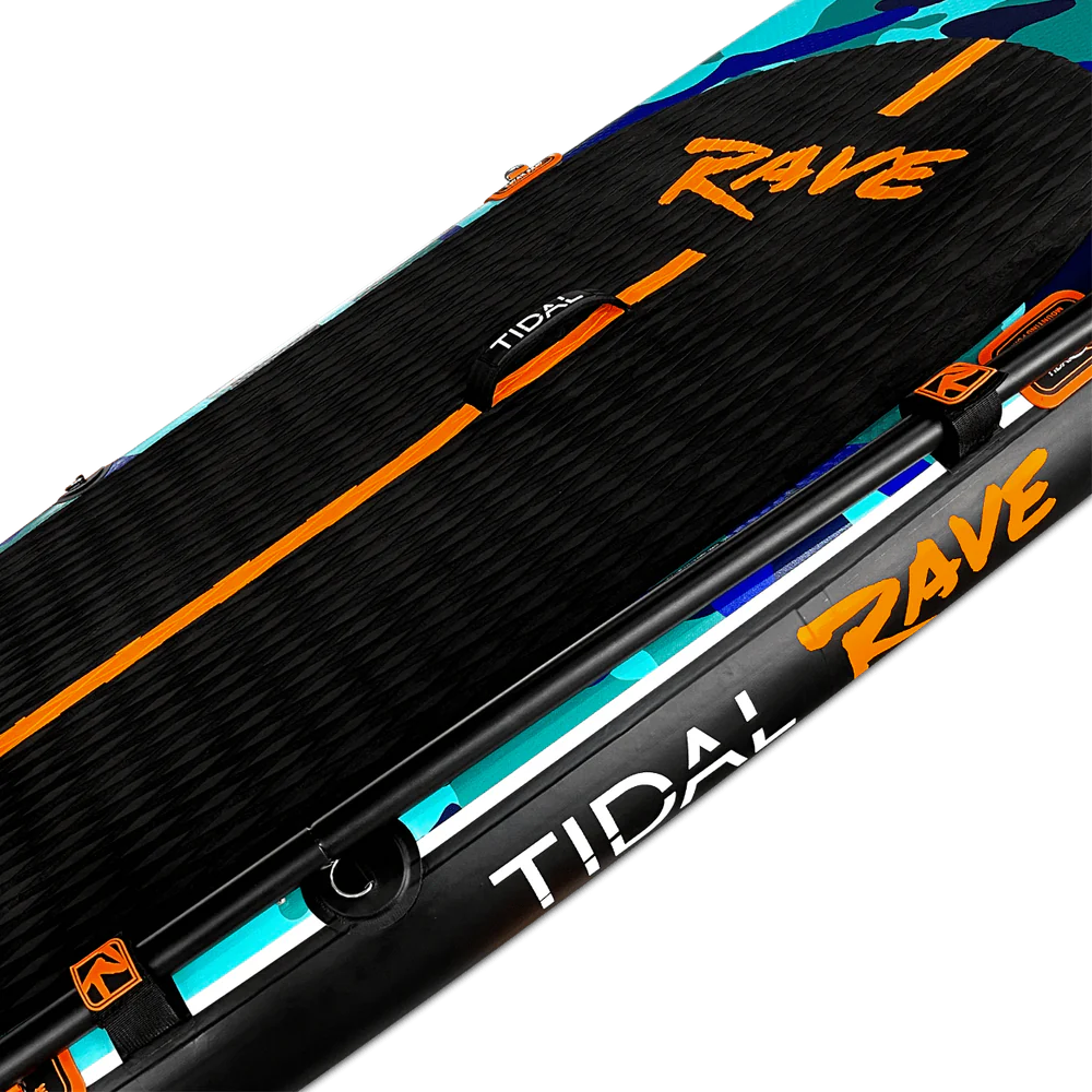 Tidal Rave Paddleboard 10'6" - Inflatable SUP Neon - Camo Design