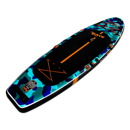 Tidal Rave Paddleboard 10'6" - Inflatable SUP Neon - Camo Design