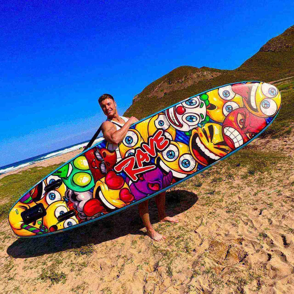 Tidal Rave Paddleboard 10'6" - Inflatable SUP Neon - Smilez Design