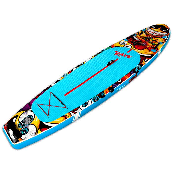 Tidal Rave Paddleboard 10'6" - Inflatable SUP Neon - Smilez Design