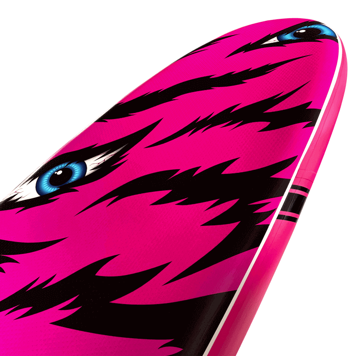 Tidal Rave Paddleboard 10'6" - Inflatable SUP Neon - Tiger Design