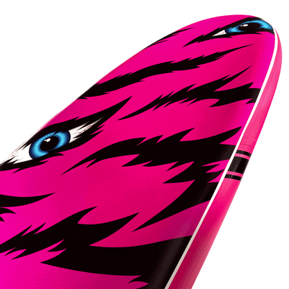 Tidal Rave Paddleboard 10'6" - Inflatable SUP Neon - Tiger Design