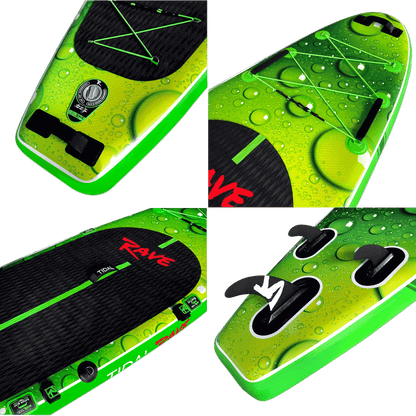 Tidal Rave Paddleboard 10'6" - Inflatable SUP Neon - Tropica Design