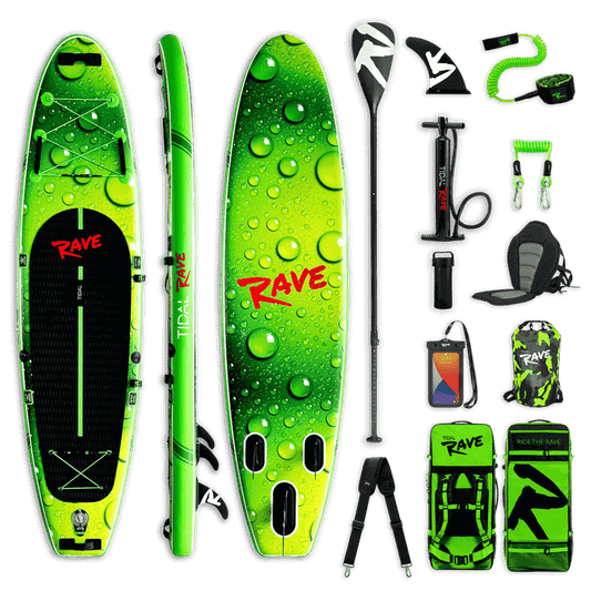 Tidal Rave Paddleboard 10'6" - Inflatable SUP Neon - Tropica Design