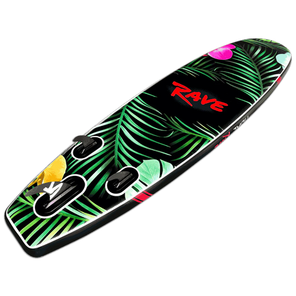 Tidal Rave Paddleboard 10'6" - Inflatable SUP Neon - Jungle Design