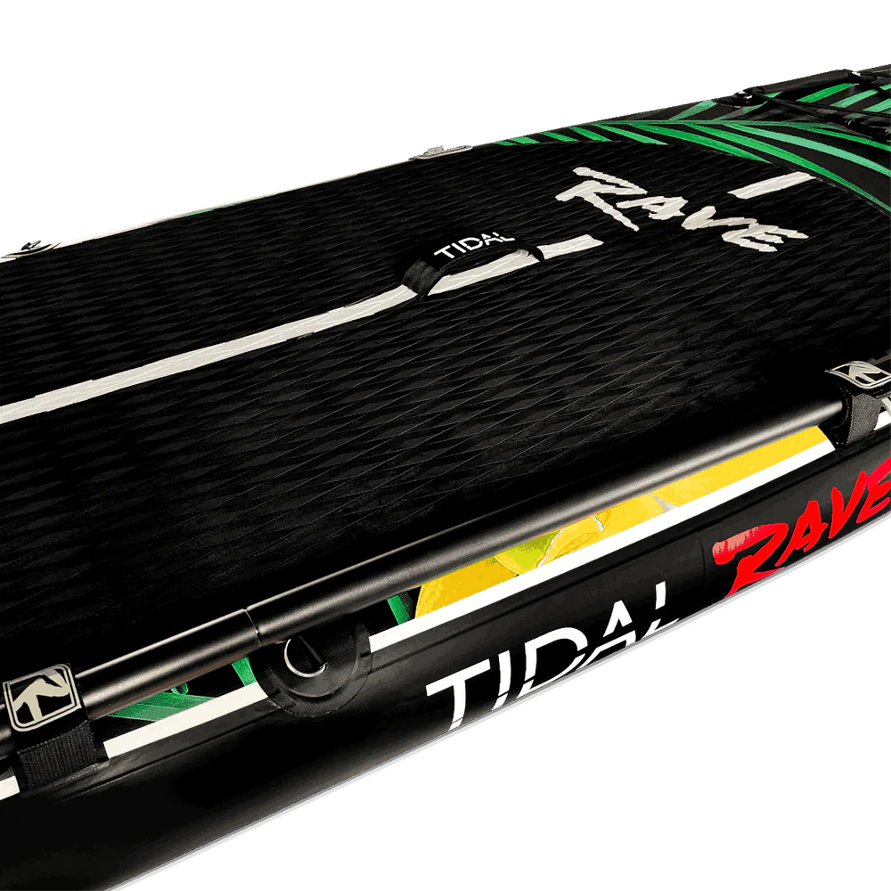 Tidal Rave Paddleboard 10'6" - Inflatable SUP Neon - Jungle Design