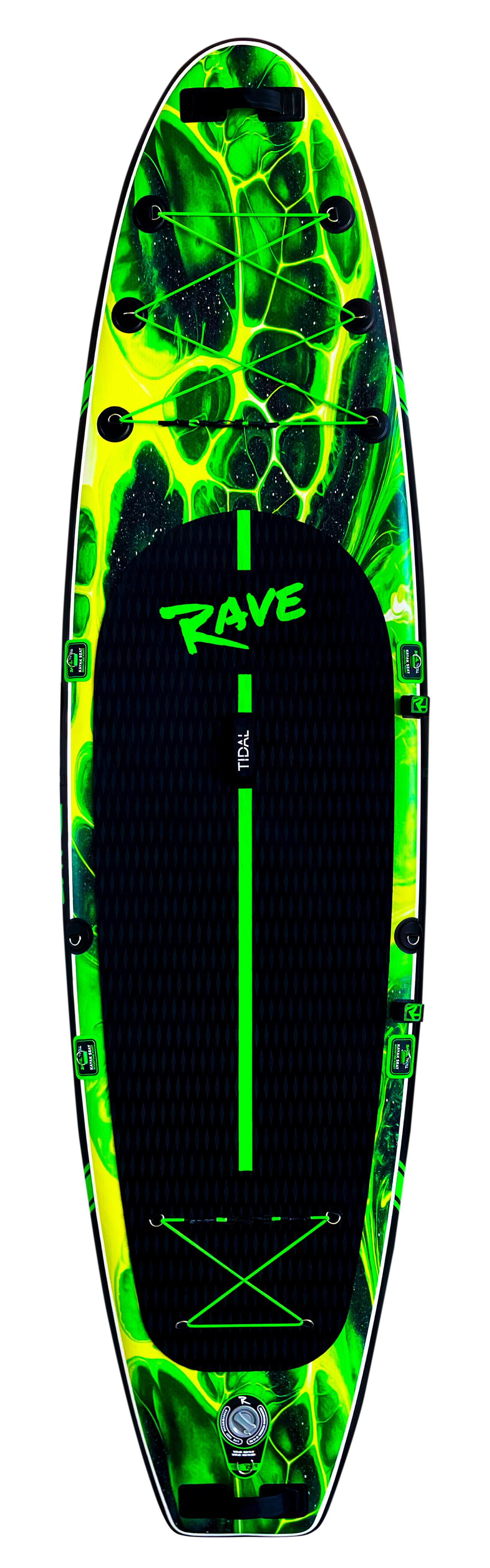 Tidal Rave Paddleboard 10'6" - Inflatable SUP Acrylic - Acid Design