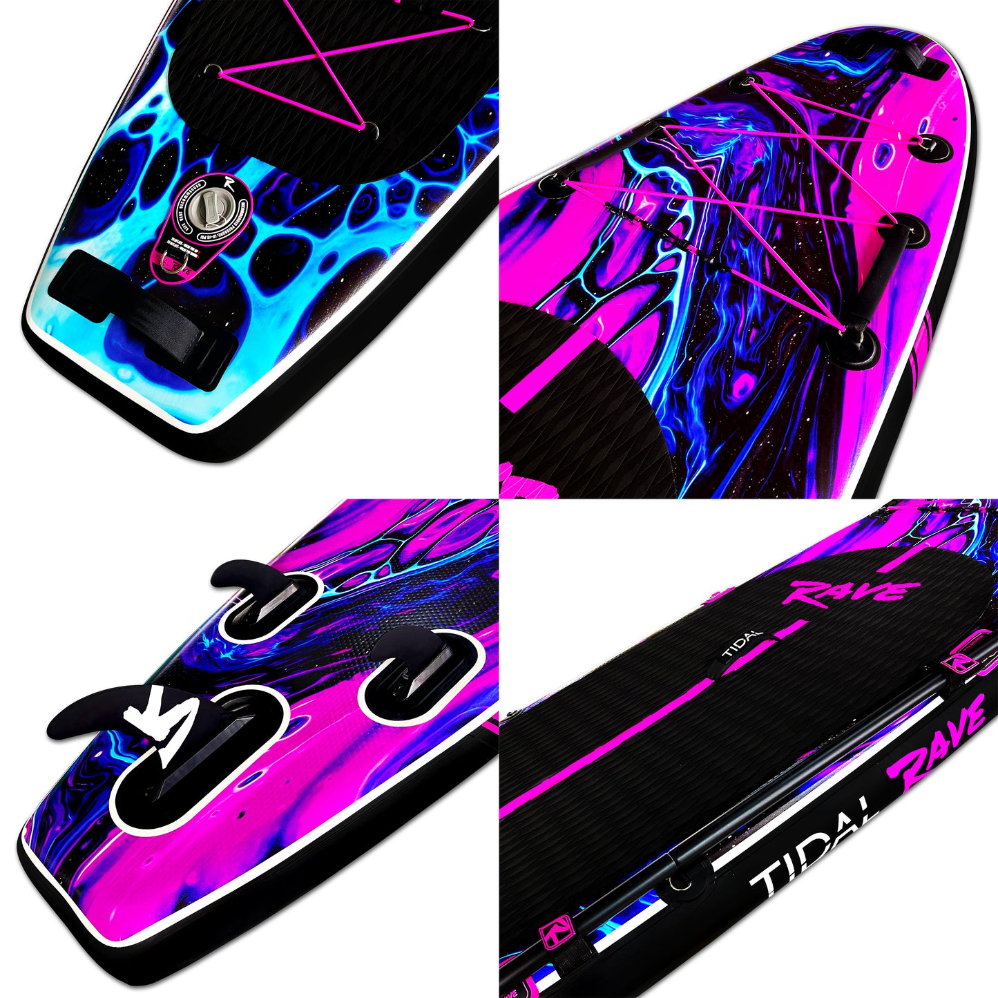 Tidal Rave Paddleboard 10'6" - Inflatable SUP Acrylic - Echo Design