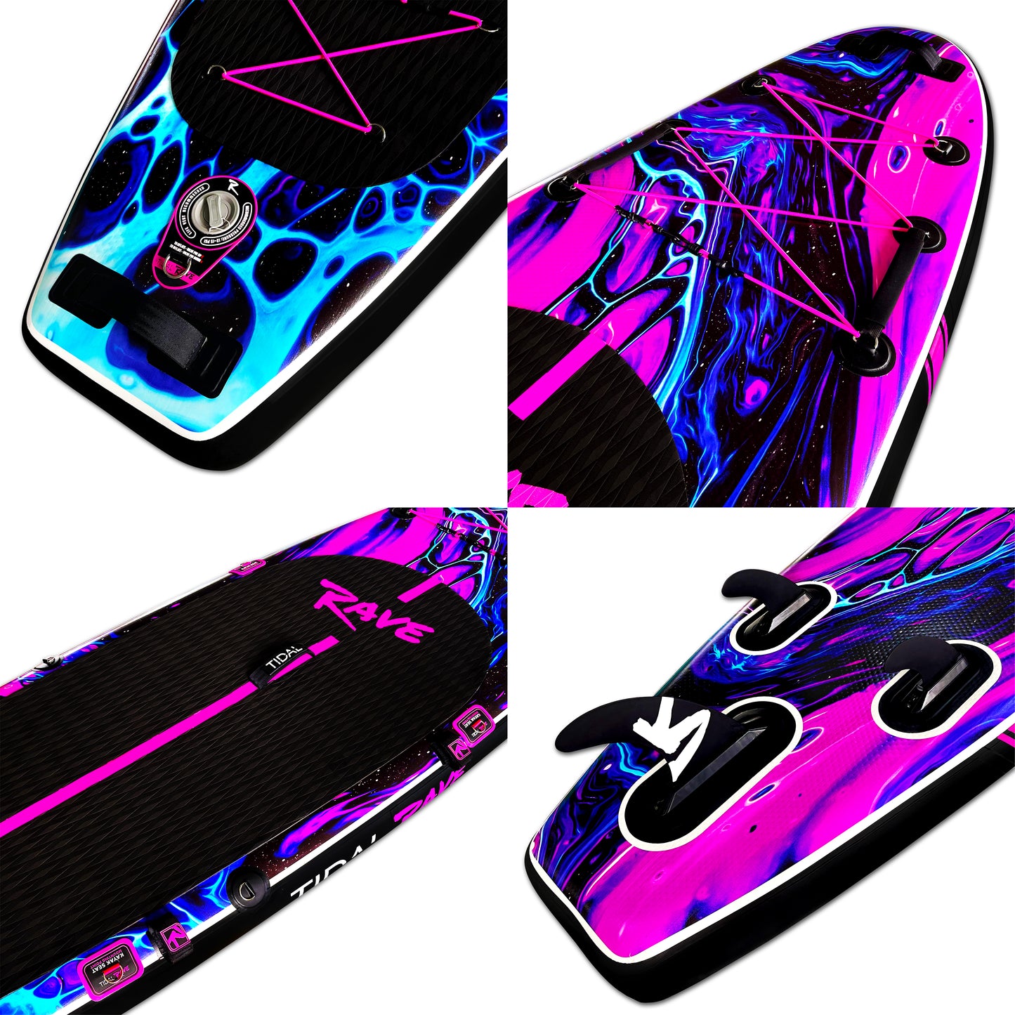 Tidal Rave Paddleboard 10'6" - Inflatable SUP Acrylic - Echo Design