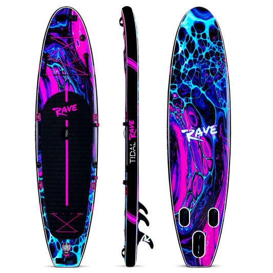 Tidal Rave Paddleboard 10'6" - Inflatable SUP Acrylic - Echo Design