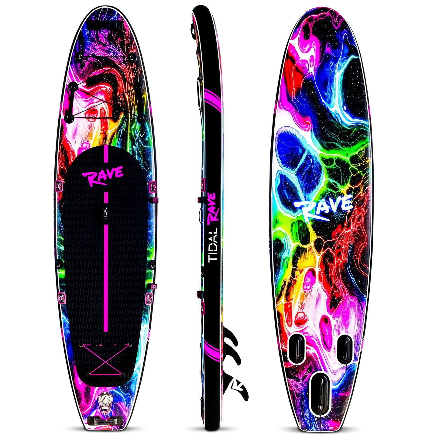 Tidal Rave Paddleboard 10'6" - Inflatable SUP Acrylic - Infinity Design