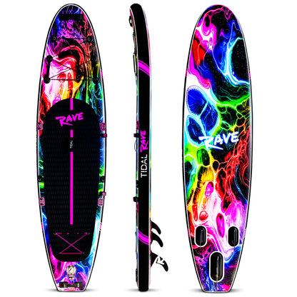 Tidal Rave Paddleboard 10'6" - Inflatable SUP Acrylic - Infinity Design