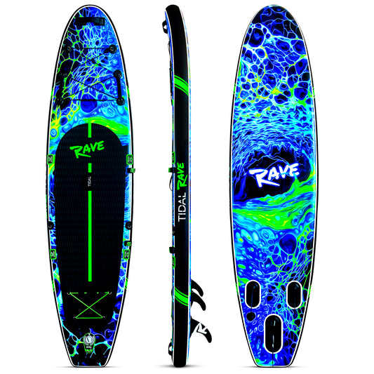 Tidal Rave Paddleboard 10'6" - Inflatable SUP Acrylic - Plazma Design