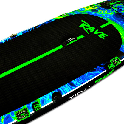 Tidal Rave Paddleboard 10'6" - Inflatable SUP Acrylic - Plazma Design