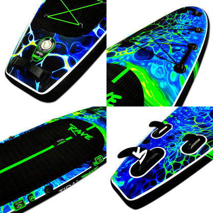 Tidal Rave Paddleboard 10'6" - Inflatable SUP Acrylic - Plazma Design